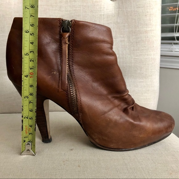 Aldo Leather Brown Booties, 4” Heel, GUC - Picture 11 of 12